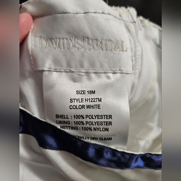 David's Bridal flower girl dress size 18 months - Picture 5 of 6